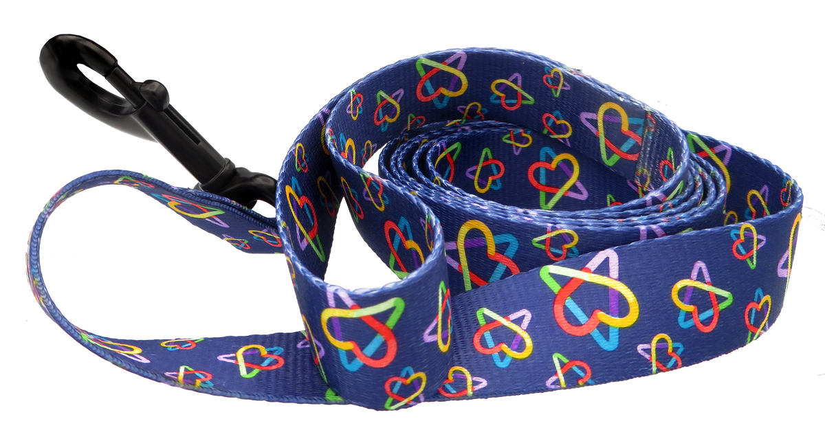 Ernie Els Hearts & Autism Logo Dog Leash 6ft