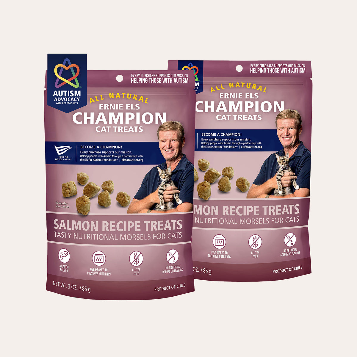 Ernie Els Salmon Cat Treats (2 Pack)