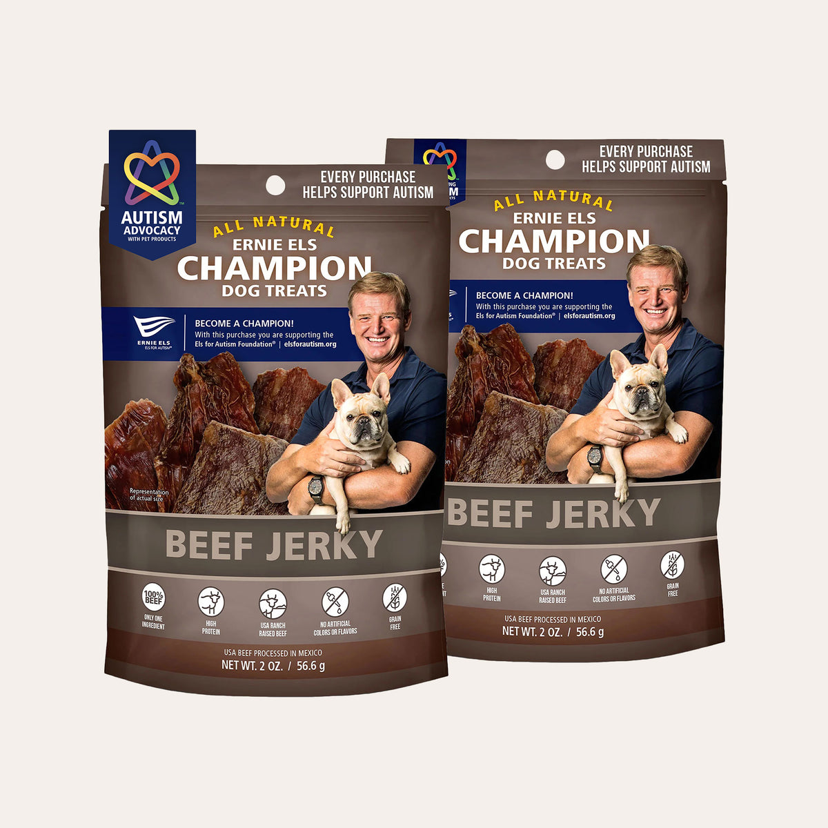 Ernie Els Beef Jerky Dog Treats (2 Pack)