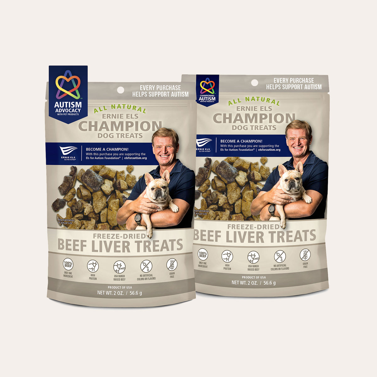 Ernie Els Freeze Dried Beef Liver Dog Treats (2 Pack)