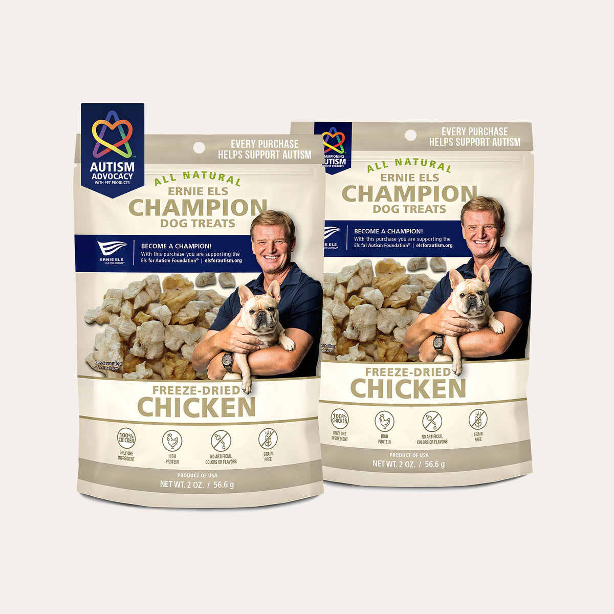 Ernie Els Freeze-Dried Chicken Dog Treats (2 Pack)