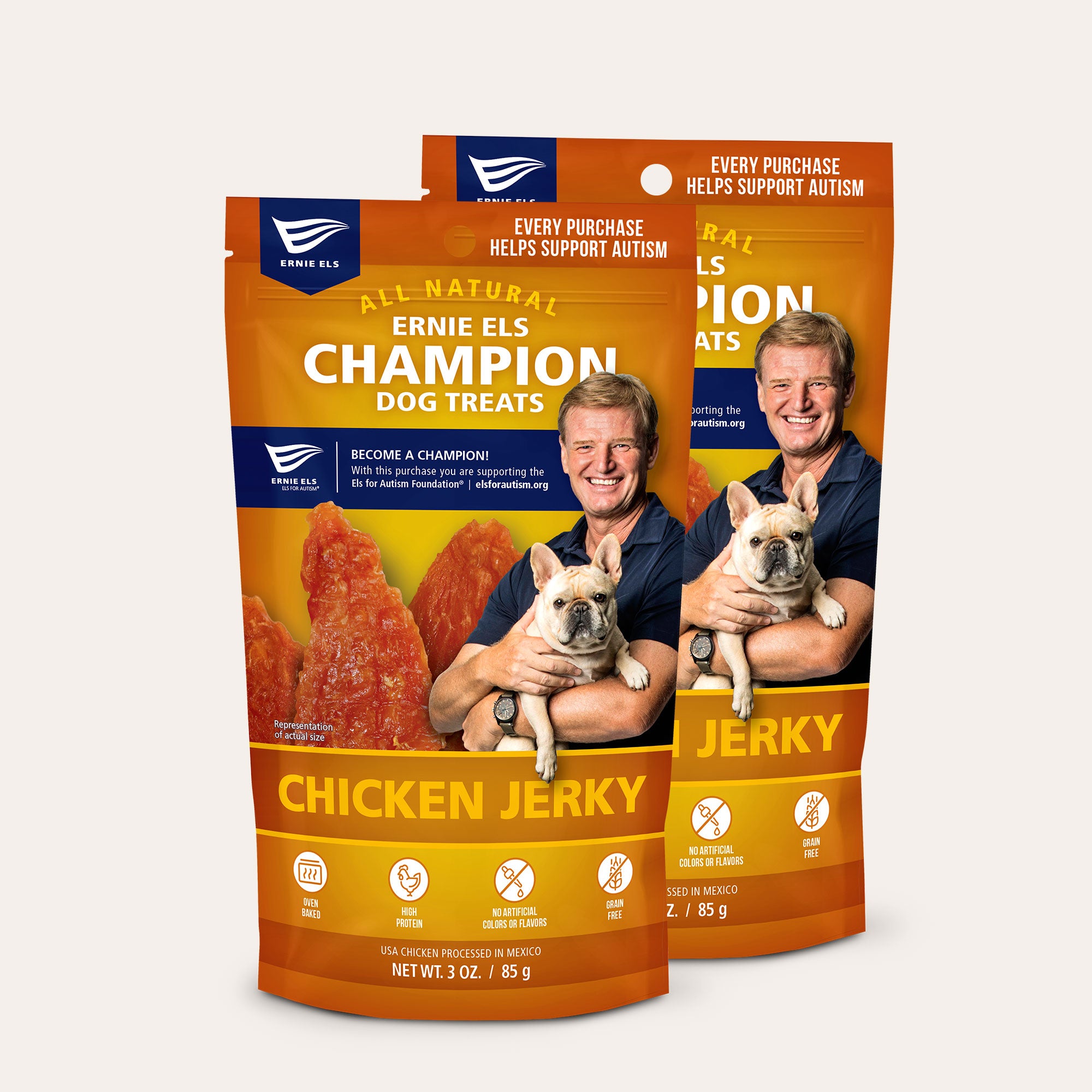 Package: Ernie Els Champion Dog Treats - Chicken Jerky